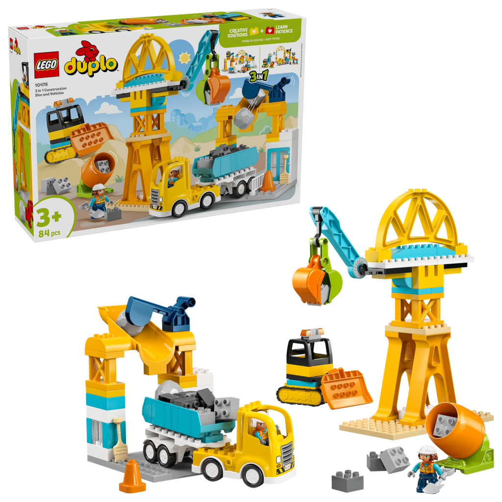 LEGO DUPLO 3-in-1 Construction Site and Vehicles | 10476