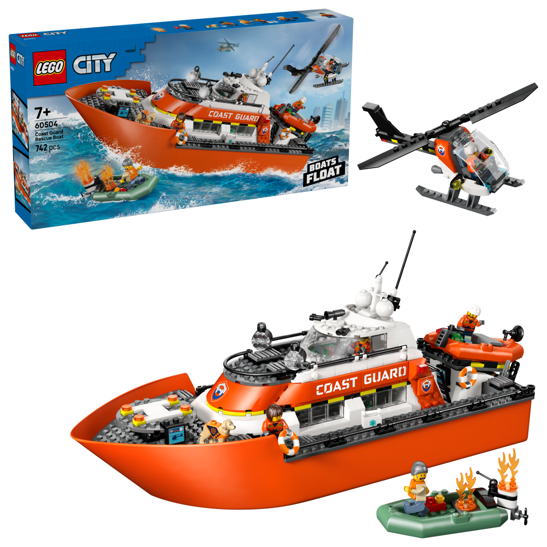 LEGO City Coast Guard Rescue Boat & Helicopter | 60504