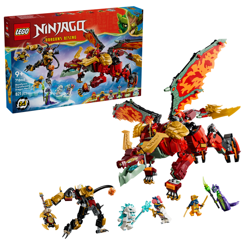 LEGO NINJAGO Wyldfyre's Transforming Dragon Mech | 71868