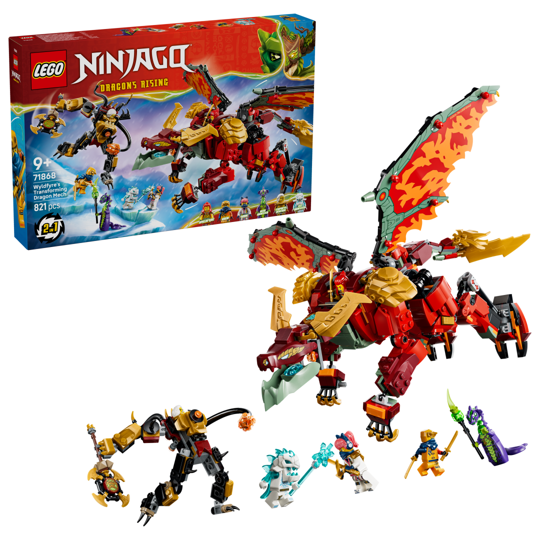 LEGO NINJAGO Wyldfyre's Transforming Dragon Mech | 71868