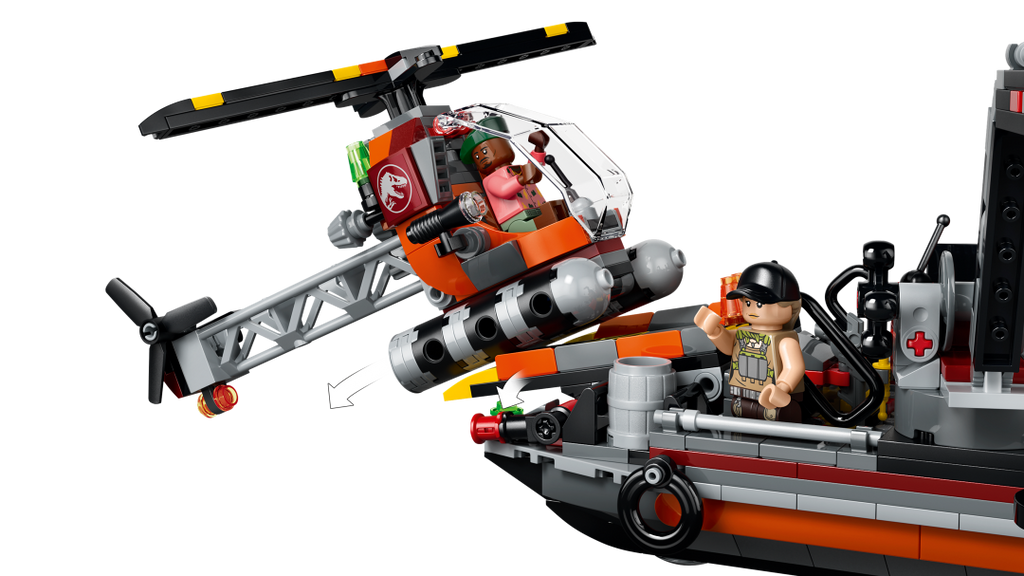 LEGO Jurassic World Mosasaurus Dinosaur Boat Attack | 77983