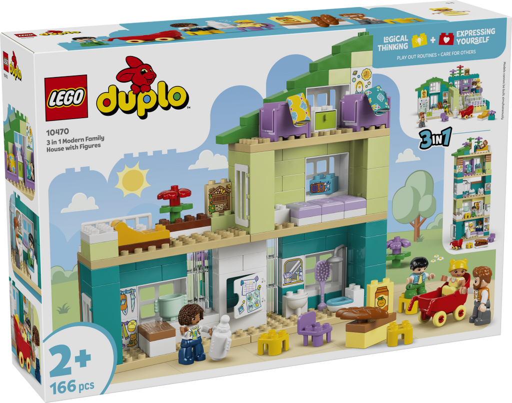 LEGO DUPLO 3-in-1 Modern Family House with Figures | 10470