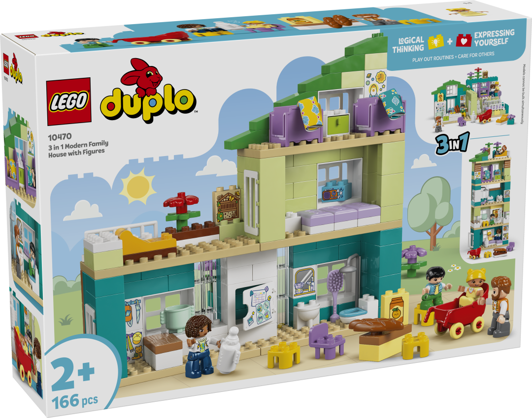 LEGO DUPLO 3-in-1 Modern Family House with Figures | 10470