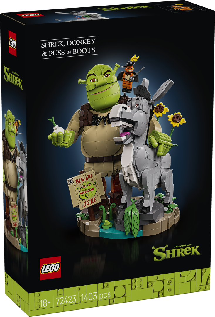 LEGO Icons Shrek, Donkey & Puss in Boots | 72423