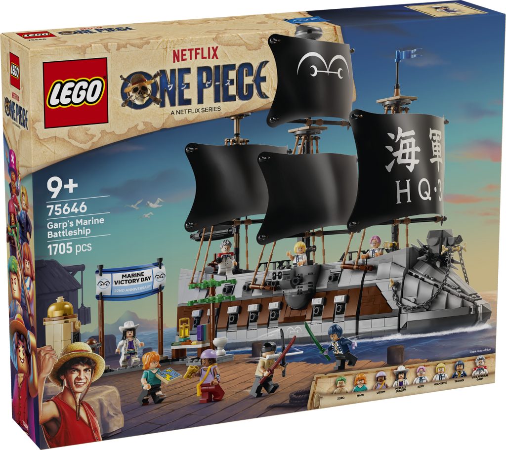 LEGO One Piece Garp's Marine Battleship | 75646