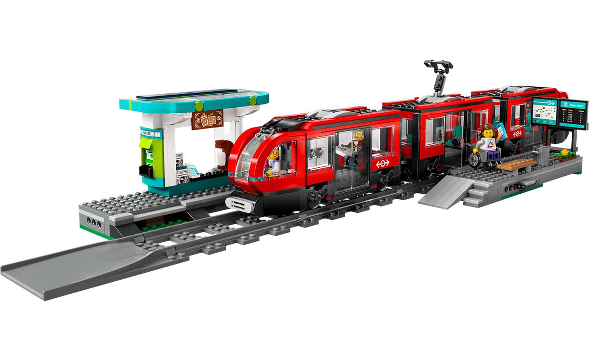 LEGO City Downtown Streetcar and Station | 60423