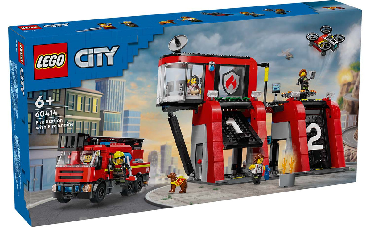 LEGO City Fire Station with Fire Truck | 60414
