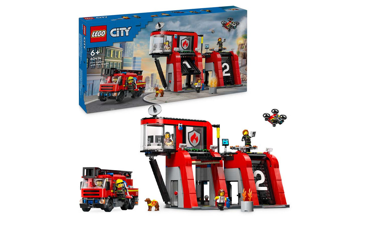 LEGO City Fire Station with Fire Truck | 60414