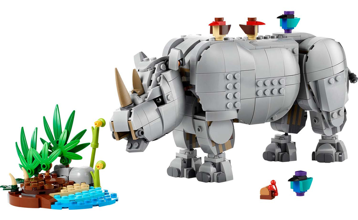 LEGO Creator 3-in-1 Wild Animals: Majestic Rhino with Birds | 31171
