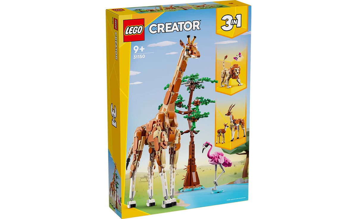 LEGO Creator 3-in-1 Wild Safari Animals | 31150