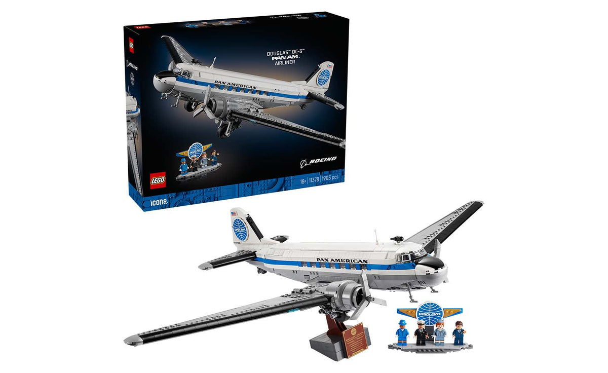 LEGO Icons Douglas DC-3 PAN AM Airliner | 11378